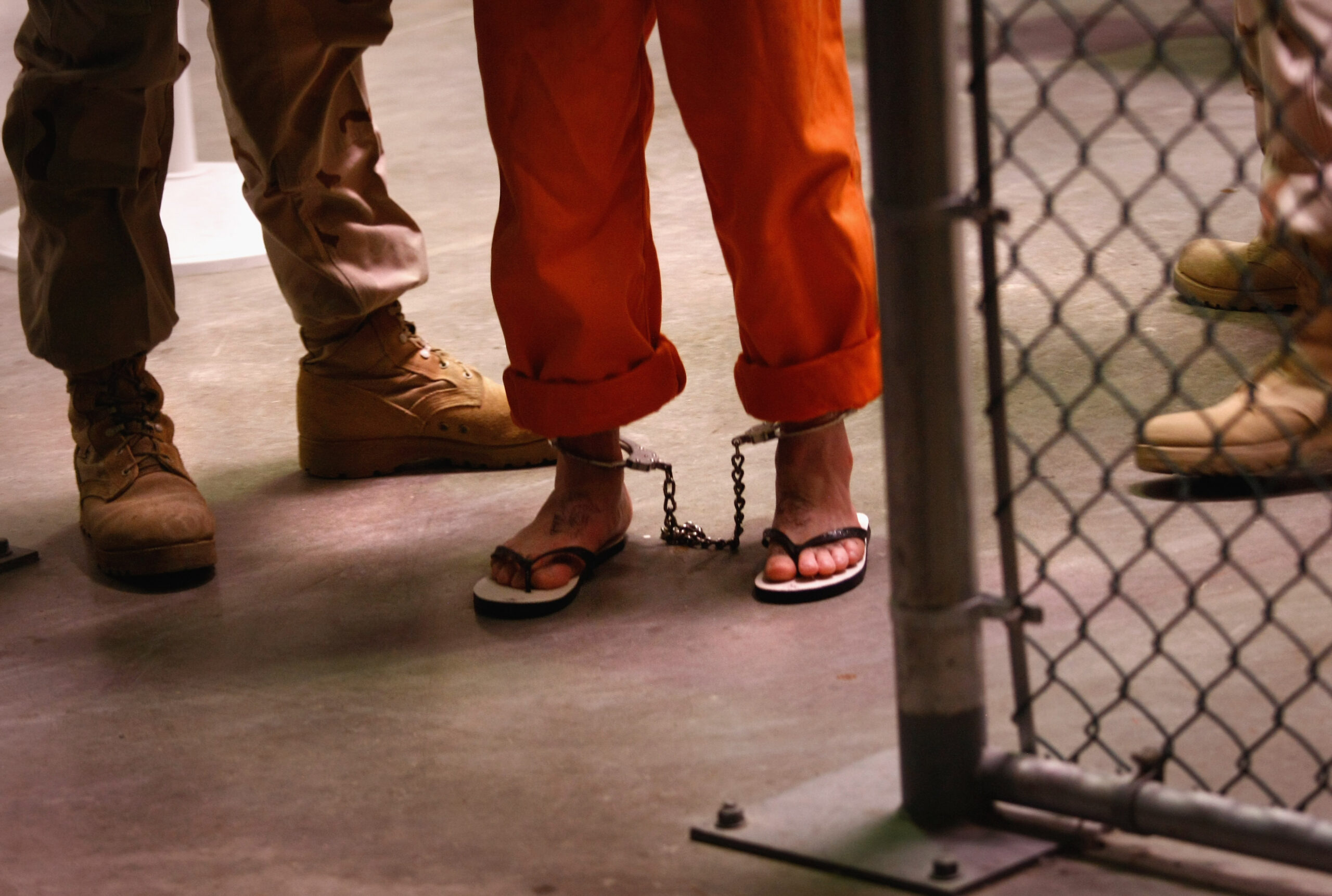 Dentro de la cárcel de Guantánamo. Foto: AFP PHOTO / John Moore