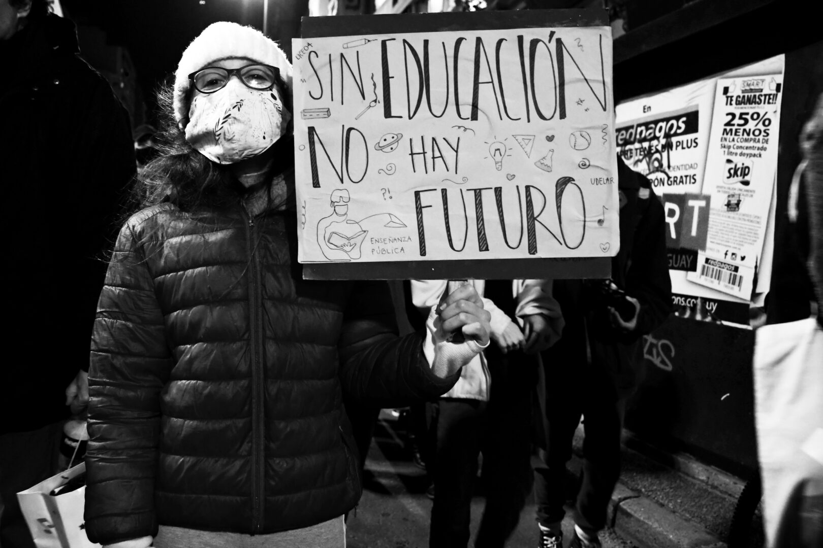 Marcha del 14 de agosto. Foto: Camila Méndez, 14/08/2020.