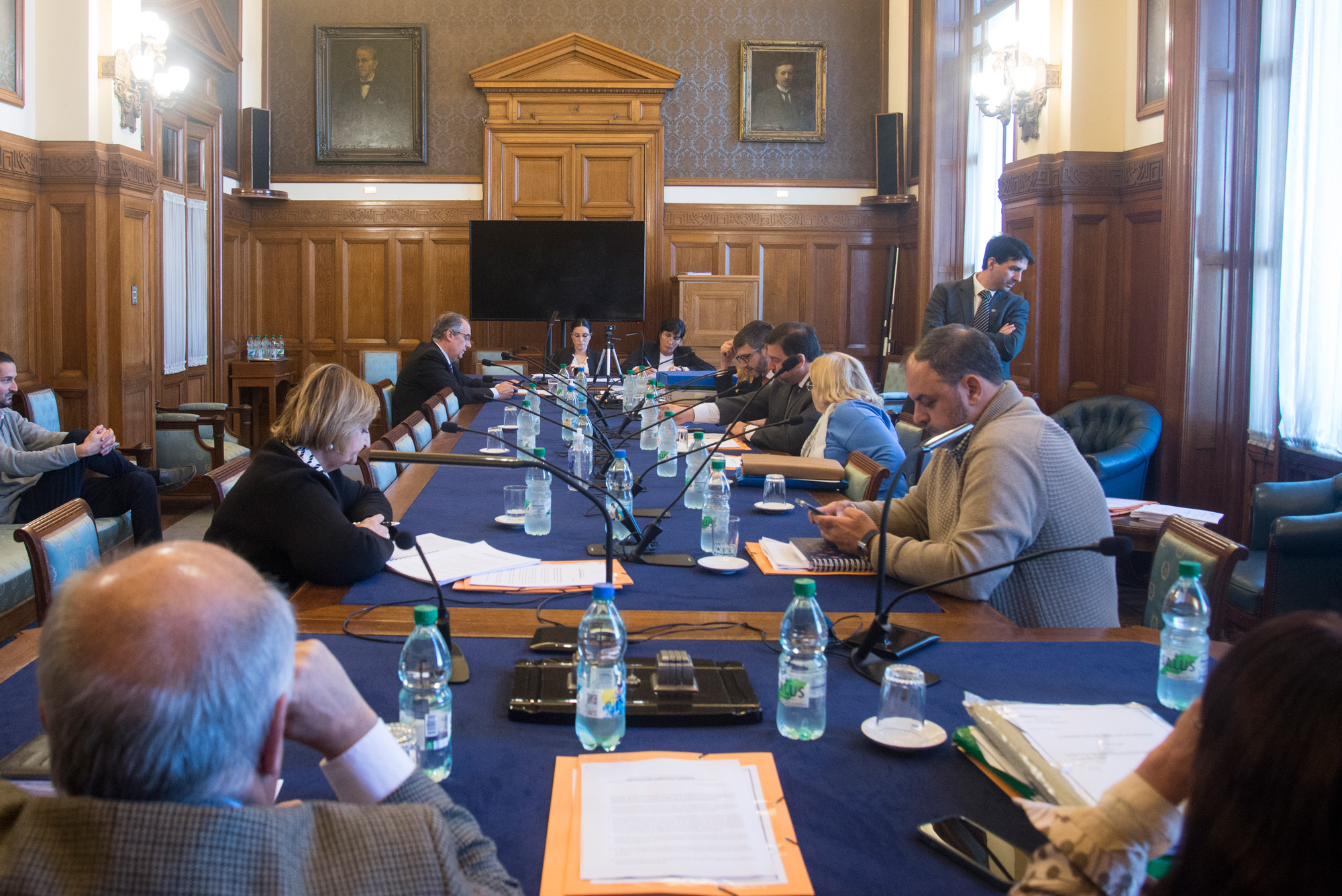 Comisión Constitución y Legislación de la Cámara de Senadores el 2 de mayo. Foto: Departamento de Fotografía del Parlamento del Uruguay