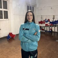 María Sara Grippoli en la Academia Lee, su lugar de entreno. (Foto: Ignacio Machado)
