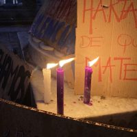 Convocatoria en Plaza Cagancha para exigir justicia por Milagros Chamorro (Foto: Emilia Bonilla)