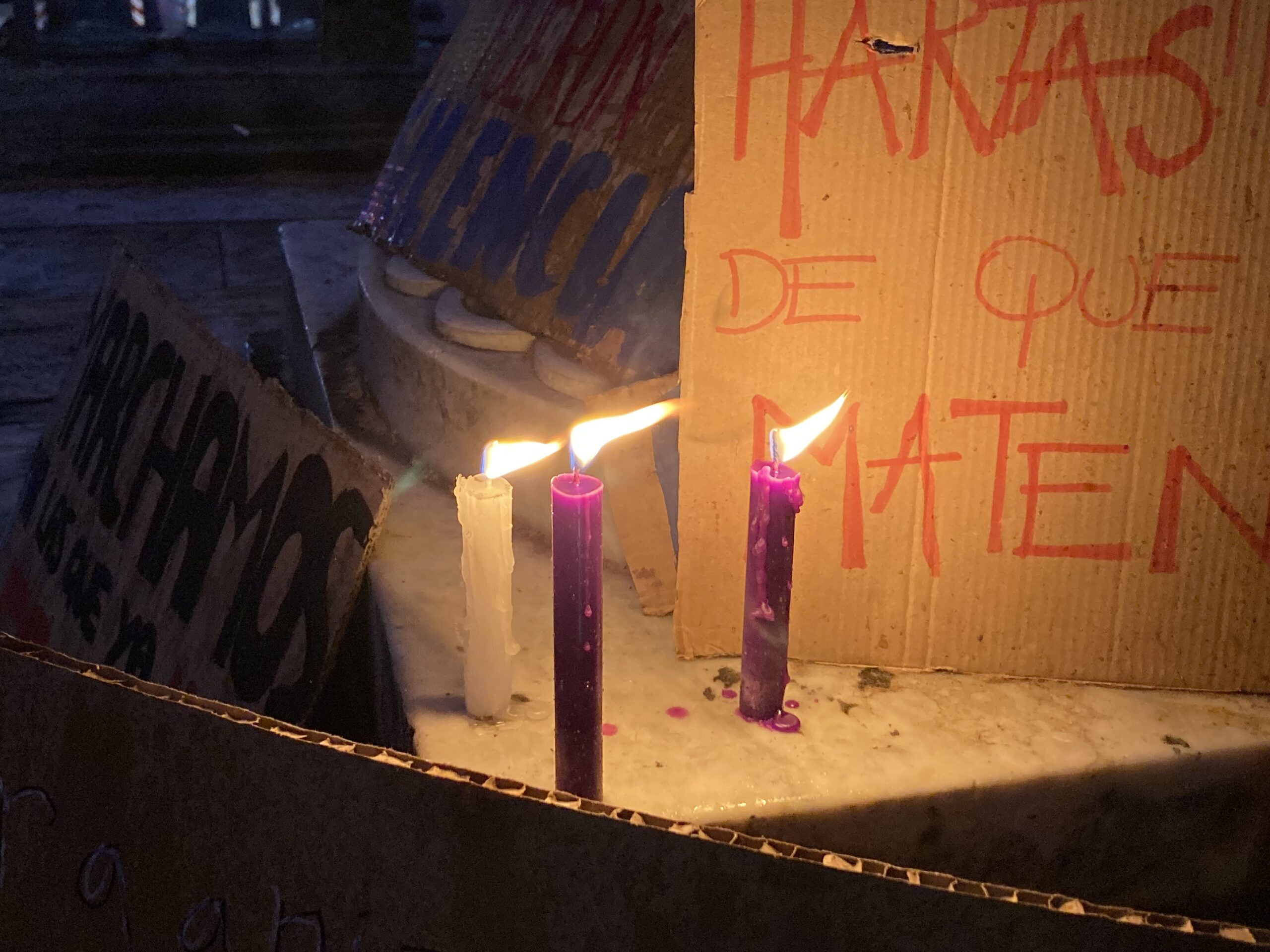 Convocatoria en Plaza Cagancha para exigir justicia por Milagros Chamorro (Foto: Emilia Bonilla)